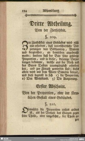 Dritte Abtheilung. Von der Zierlichkeit