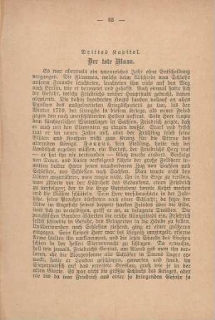 Drittes Kapitel. Der tote Mann