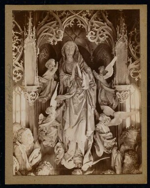 Herrgottskirche, Creglingen: Marienaltar, Teilansicht Maria