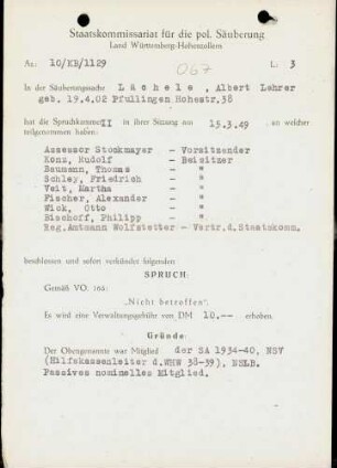 Lächele, Albert