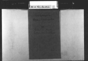 Korrespondenz von Karl Christian von Berckheim mit Generalleutnant Job von Witzleben: Die Einführung der preußischen Kirchenagende in Baden [Abschriften].