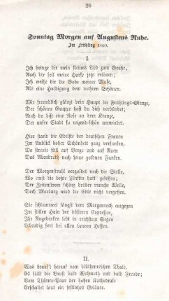 Sonntag Morgen auf Augustens Ruhe.