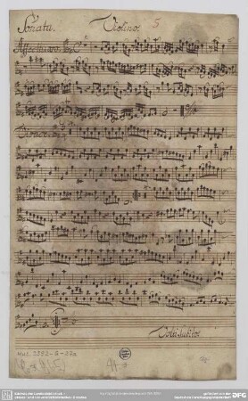 Sonatas - Mus.2392-Q-27a : fl, vl, b - G; TWV 42:G 12