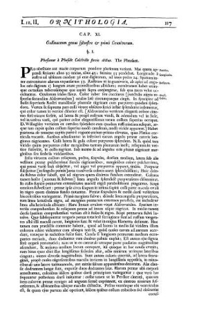 Cap. XI. Gallinaceum genus sylvestre & primò Granivorum