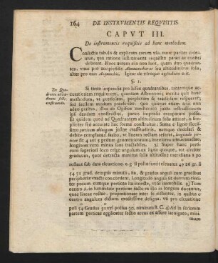 Caput III. De instrumentis requisitis ad banc methodum.