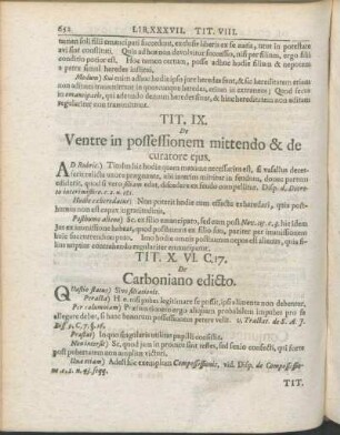 Tit. IX. De Ventre in possessionem mittendo & de curatore ejus.