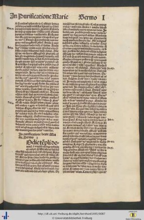 Sermones In purificatione beate Marie