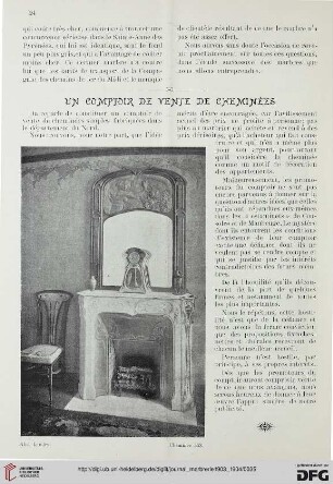 1: Un comptoir de vente de cheminées