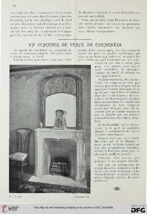 1: Un comptoir de vente de cheminées