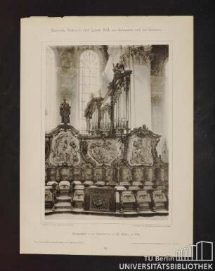 54. Chorgestühl in der Stiftskirche zu St. Gallen, um 1765.