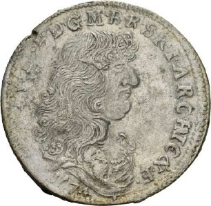 Dritteltaler des Kurfürsten Friedrich Wilhelm von Brandenburg, 1674