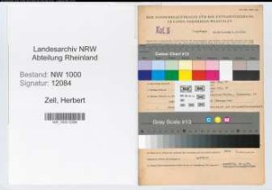 Entnazifizierung Herbert Zell, geb. 12.03.1917 (Finanzinspektor)