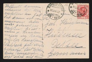 Brief von Pima Andreae an Gerhart Hauptmann und Margarete Hauptmann
