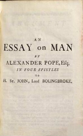 Essai Sur L'Homme : Poëme Philosophique