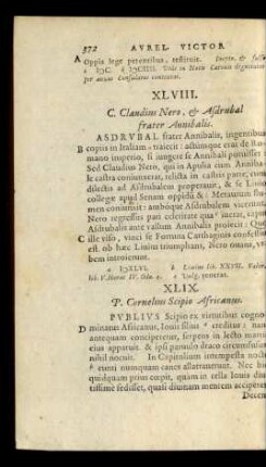 XLVIII. C. Claudius Nero, et Asdrubal frater Annibalis.