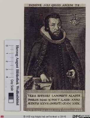Bildnis Lambert Alard (lat. Lampertus Alardus)