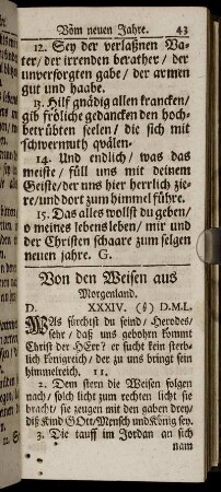 Von den Weisen aus Morgenland.