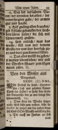 Von den Weisen aus Morgenland.