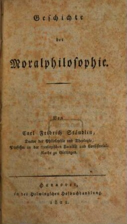 Geschichte der Moralphilosophie