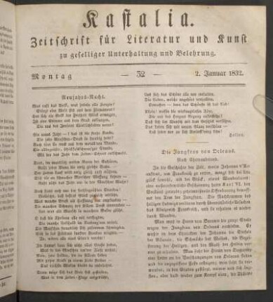 Ausgabe vom 29. December 1831.