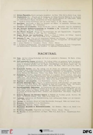 Nachtrag (Nr. 824-851)