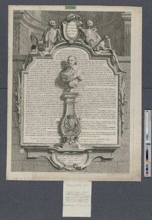 [Epitaph des Kardinals Richelieu in der Chapelle de la Sorbonne in Paris]