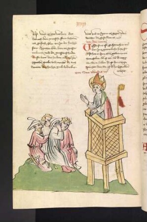Bischof Vedastus von Arras predigt den Heiden