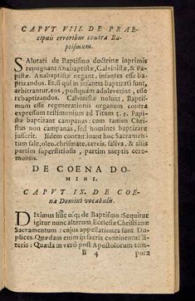 De Coena Domini.