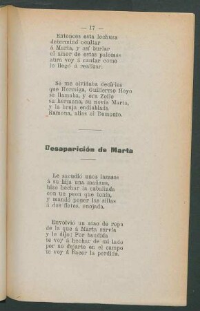 Desaparición de Marta