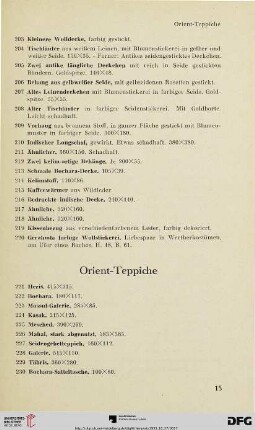 Orient-Teppiche (Nr. 221-281)