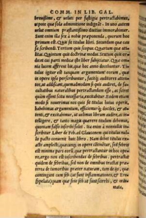 In libros Galeni, de arte curandi ... explanationes