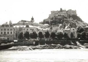 Salzburg. Blick über die Salzach zur Feste Hohensalzburg