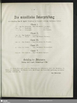 Entlassung der Abiturienten