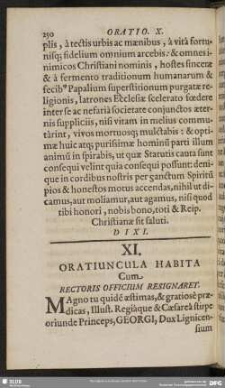 XI. Oratiuncula Habita Cum Rectoris Officium Resignaret