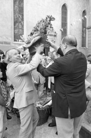Einweihung der Fußgängerzone Durlach in der Pfinztalstraße zwischen Friedrichschule und Marktplatz