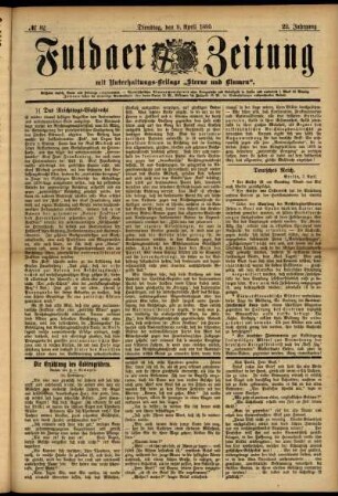 Ausgabe vom Dienstag, den 09. April 1895.