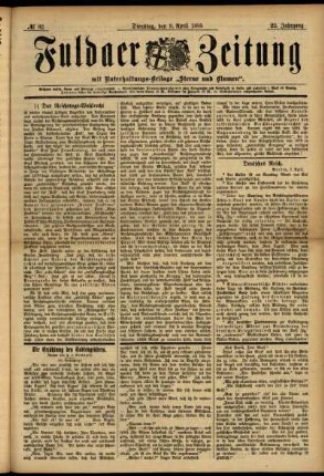Ausgabe vom Dienstag, den 09. April 1895.
