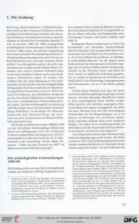 3. Die Grabung