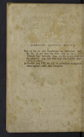 Operarum quaedam errata.