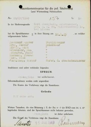 Stenglein, Karl
