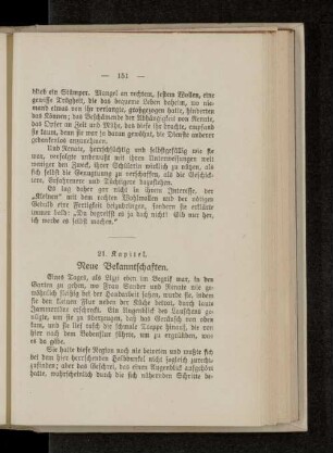 21. Kapitel. Neue Bekanntschaften.