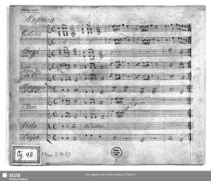 Symphonies - Mus.2-N-5,1 : orch - C
