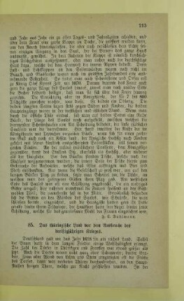 85. Das thüringische Land vor dem Ausbruche des dreißigjährigen Krieges