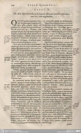 CAPUT X. De Aeris Refractione & exinde sequenti Astrorum variabili Apparentia, tum loci, tum magnitudinis.