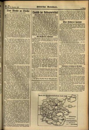 Zweite Ausgabe vom Montag, den 19. Dezember 1938.