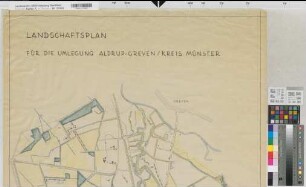 Greven (Greven), Flurbereinigung Aldrup, Landschaftsplan