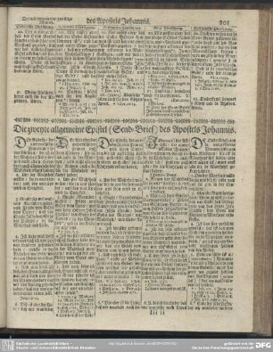 Die zweyte allgemeine Epistel (Send-Brief) des Apostels Johannis