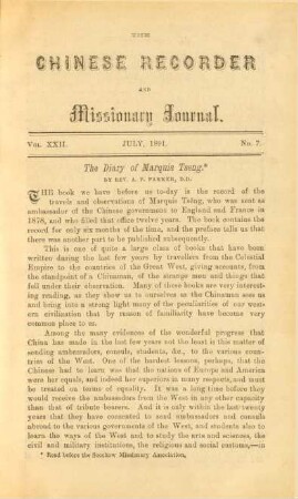 No. 7. July, 1891