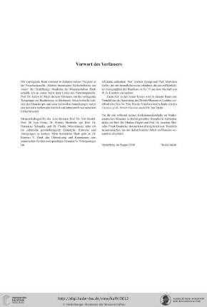 Vorwort des Verfassers