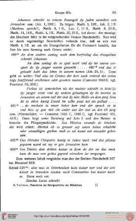 Beschreibender Teil, Anhang zu Gruppe IIIb